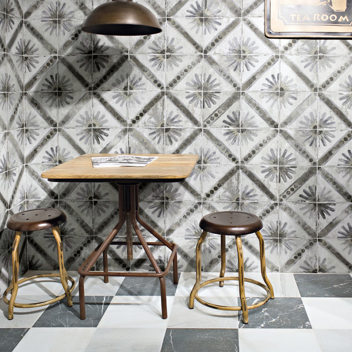 Kings Ceramic Marrakech Charcoal Grey Tile Matte 6