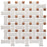 Sentier Porcelain des Cotto Dot with White Dog Bone Bsktwv Mosaic Satin 3