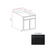 Slim Shaker Style Wood Iron Black Base Cabinet Iron Black 1