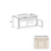 Classic Style Wood Charleston White Base Cabinet Charleston White 1