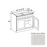 Double Shaker Style Wood Dove White Base Cabinet Dove White 1