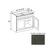 Double Shaker Style Wood Smokey Gray Base Cabinet Smokey Gray 1
