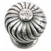 French Twist Zinc Alloy Cabinet Knob Distressed Pewter 1