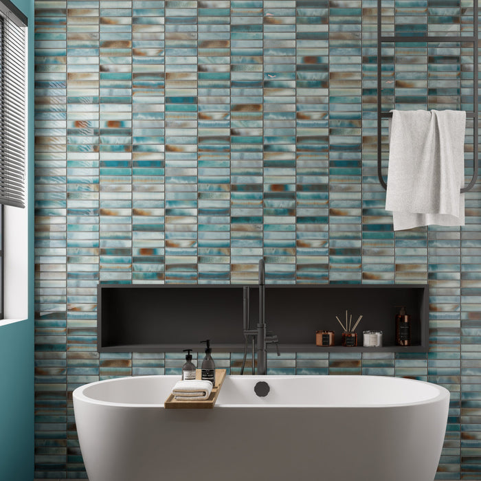 Borealis Ceramic Aqua Tile Glossy 13