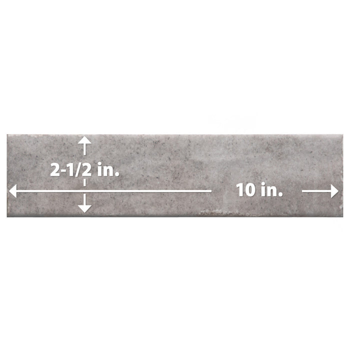 Tribeca Porcelain Studio Grey Whisper Tile Glossy 10
