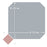 Vaudeville Porcelain Octagon Humo with Taco Pink Tile Matte 8