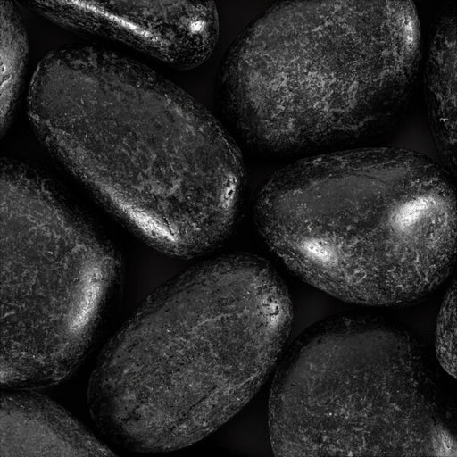 Bagheera Black Large Riverstone Loose Pebble Polished 1