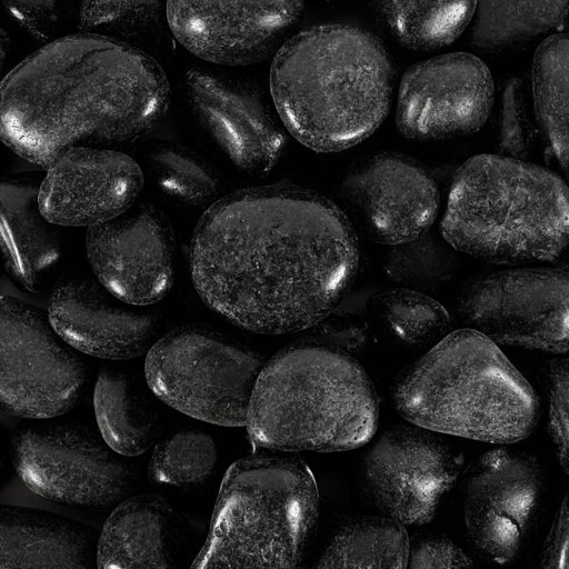 Bagheera Black Small Riverstone Loose Pebble Polished 1