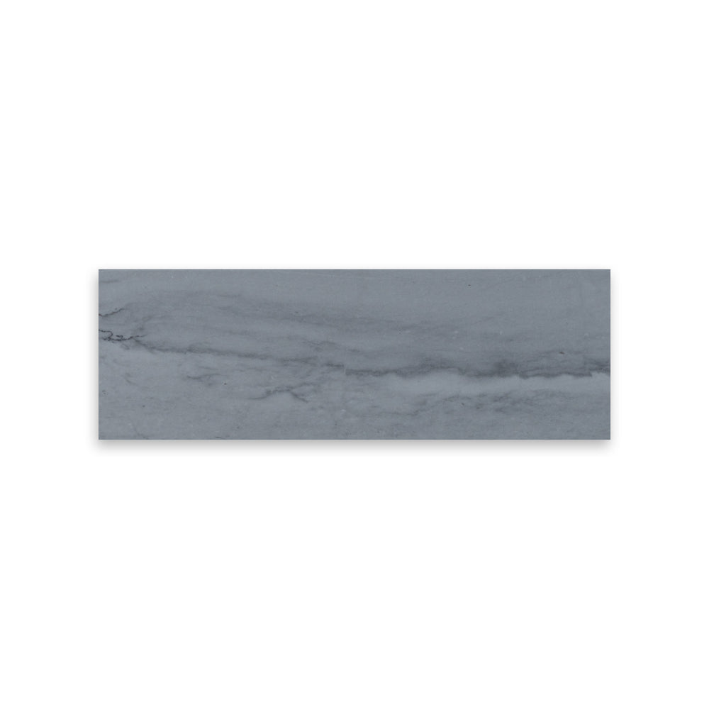 Full Tile Sample - Bardiglio Imperiale Marble Tile - 4" x 12" Polished