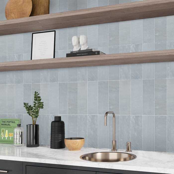 Bardiglio Imperiale Marble Tile - Honed 2