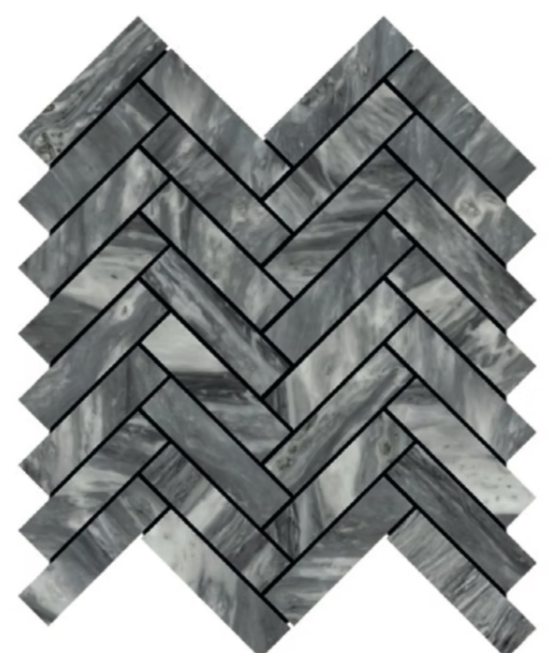 Bardiglio Nuvolato Marble Mosaic Polished 1