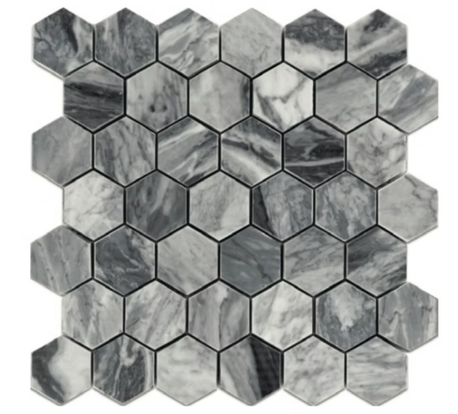 Bardiglio Nuvolato Marble Mosaic Polished 1