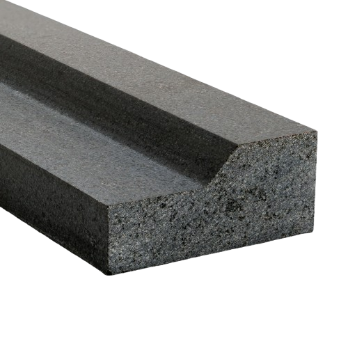 Basalt Dark Honed Basalt Modern Chair Rail - 2" x 12" x 7/8"