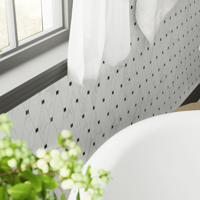 Reve Porcelain Octogone Deco Tile Matte 6