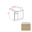 Slim Shaker Style Wood White Oak Corner Blind Base Cabinet White Oak 1