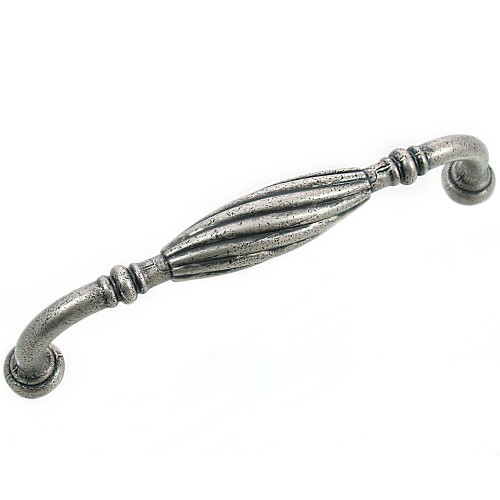 French Twist Zinc Alloy Cabinet Pull Distressed Pewter 2