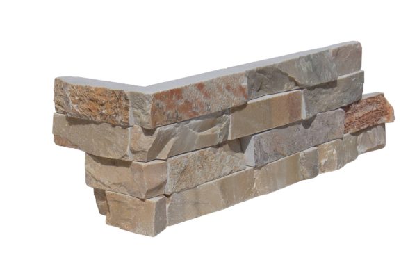 Beige Quartz Quartzite Ledgestone Corner Split Face 2
