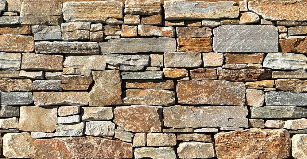 Full Ledger Sample - Beige Quartz Quartzite Ledgestone - 8" x 22" x 3/4" - 1" Natural Cleft