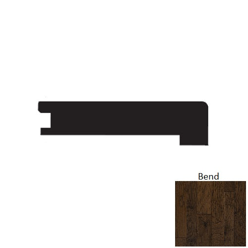 Timeless Collection Wood Bend Flush Square Stair Nose Wire Brushed 1
