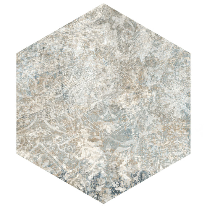 Tivoli Porcelain Hex Tapestry Tile Matte 3