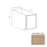 Slim Shaker Style Wood White Oak Base Cabinet White Oak 1