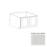 Double Shaker Style Wood Dove White Base Cabinet Dove White 1