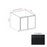 Slim Shaker Style Wood Iron Black Base Cabinet Iron Black 1