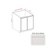Slim Shaker Style Wood Dove White Base Cabinet Dove White 1