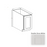 Double Shaker Style Wood Dove White Base Cabinet Dove White 1