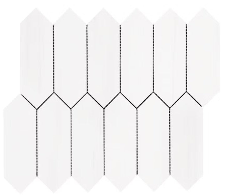 Bianco Dolomite Marble Mosaic Polished 1