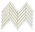 Bianco Dolomite Marble Mosaic - 3 1/2" x 6" Herringbone Polished