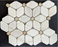 Bianco Dolomite Marble Mosaic - Moda with Crema Dots Polished
