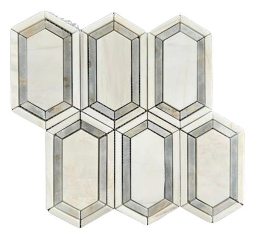 Bianco Dolomite Polished Marble Mosaic - 4" x 7 1/2" Paramount