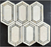 Bianco Dolomite Marble Mosaic - 4" x 7 1/2" Paramount Polished