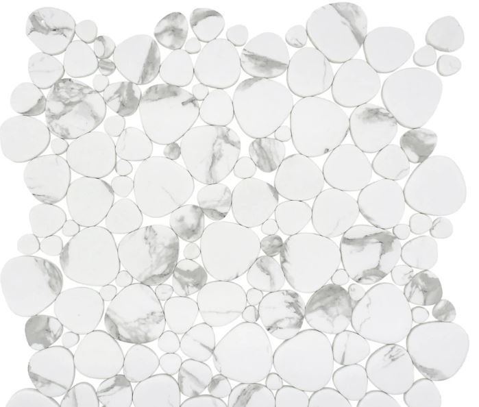 Simple Stone Glass Bianco Mosaic Matte 1