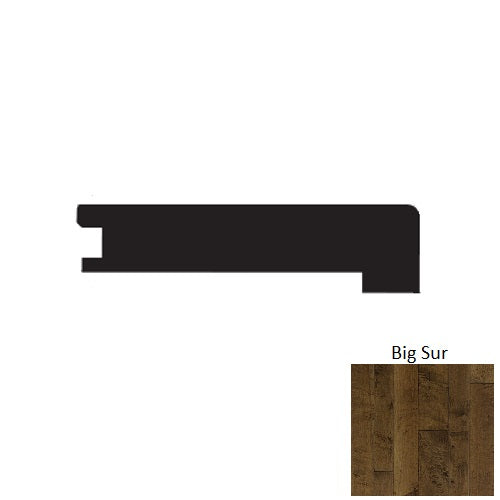 Timeless Collection Wood Big Sur Flush Square Stair Nose Wire Brushed 1