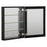 Aluminum Black Medicine Cabinet Black 4
