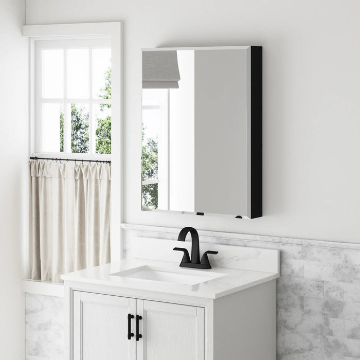 Aluminum Black Medicine Cabinet Black 6