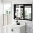 Aluminum Black Medicine Cabinet Black 8