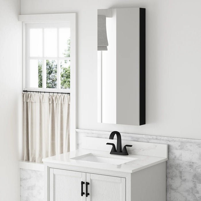 Aluminum Black Medicine Cabinet Black 5