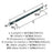 London Zinc Black Bronze / Polished Chrome Cabinet Pull 8