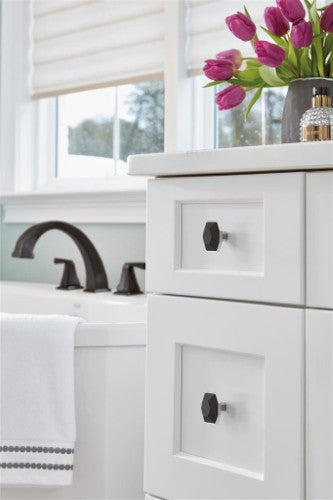 London Zinc Black Bronze / Polished Nickel Cabinet Knob 7