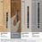 London Zinc Black Bronze / Polished Nickel Cabinet Pull 29
