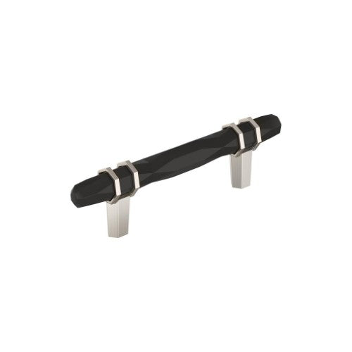London Zinc Black Bronze / Polished Nickel Cabinet Pull 4