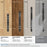 London Zinc Black Bronze / Polished Nickel Cabinet Pull 31