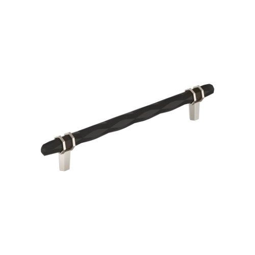 London Zinc Black Bronze / Polished Nickel Cabinet Pull 2