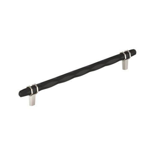 London Zinc Black Bronze / Polished Nickel Cabinet Pull 3
