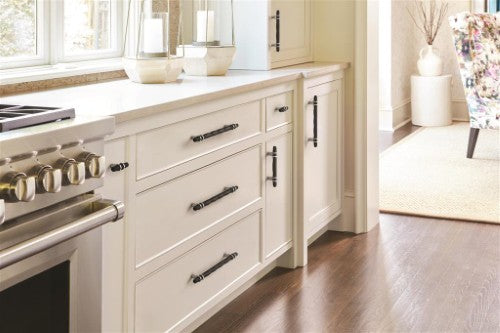 London Zinc Black Bronze / Satin Nickel Cabinet Pull 20