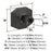 St. Vincent Zinc Black Bronze Cabinet Knob 2
