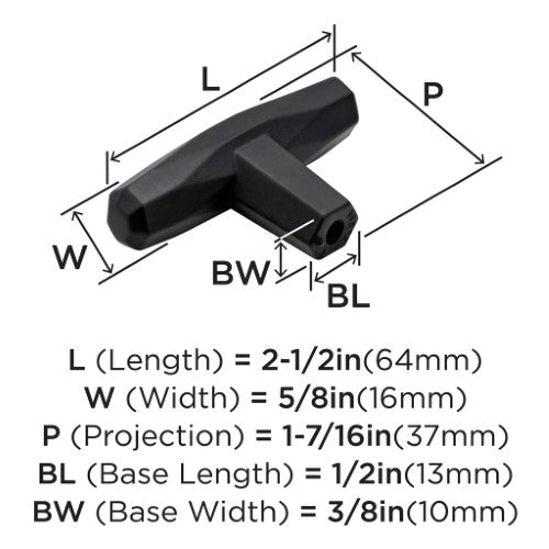 St. Vincent Zinc Black Bronze Cabinet Knob 2